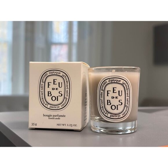 Diptyque Feu de Bois Mini Scented Candle 35g | Luxury Paris Candle | Travel Size - Picture 1 of 1